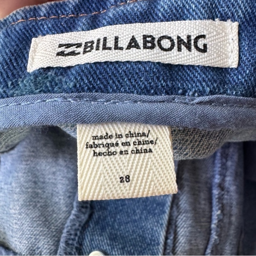 Billabong Blue Denim Mini Skirt - Picture 6 of 9